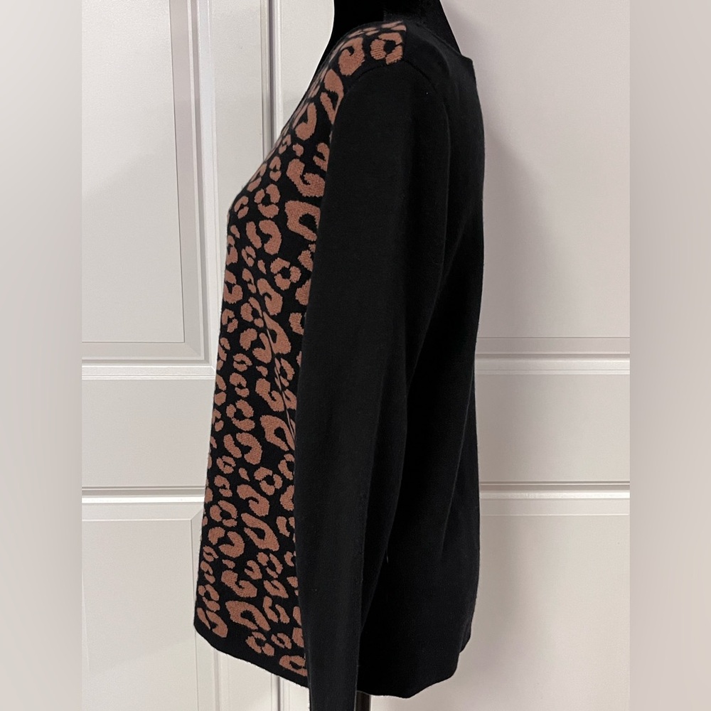Charter Club Animal Print Sweater - Picture 2 of 6